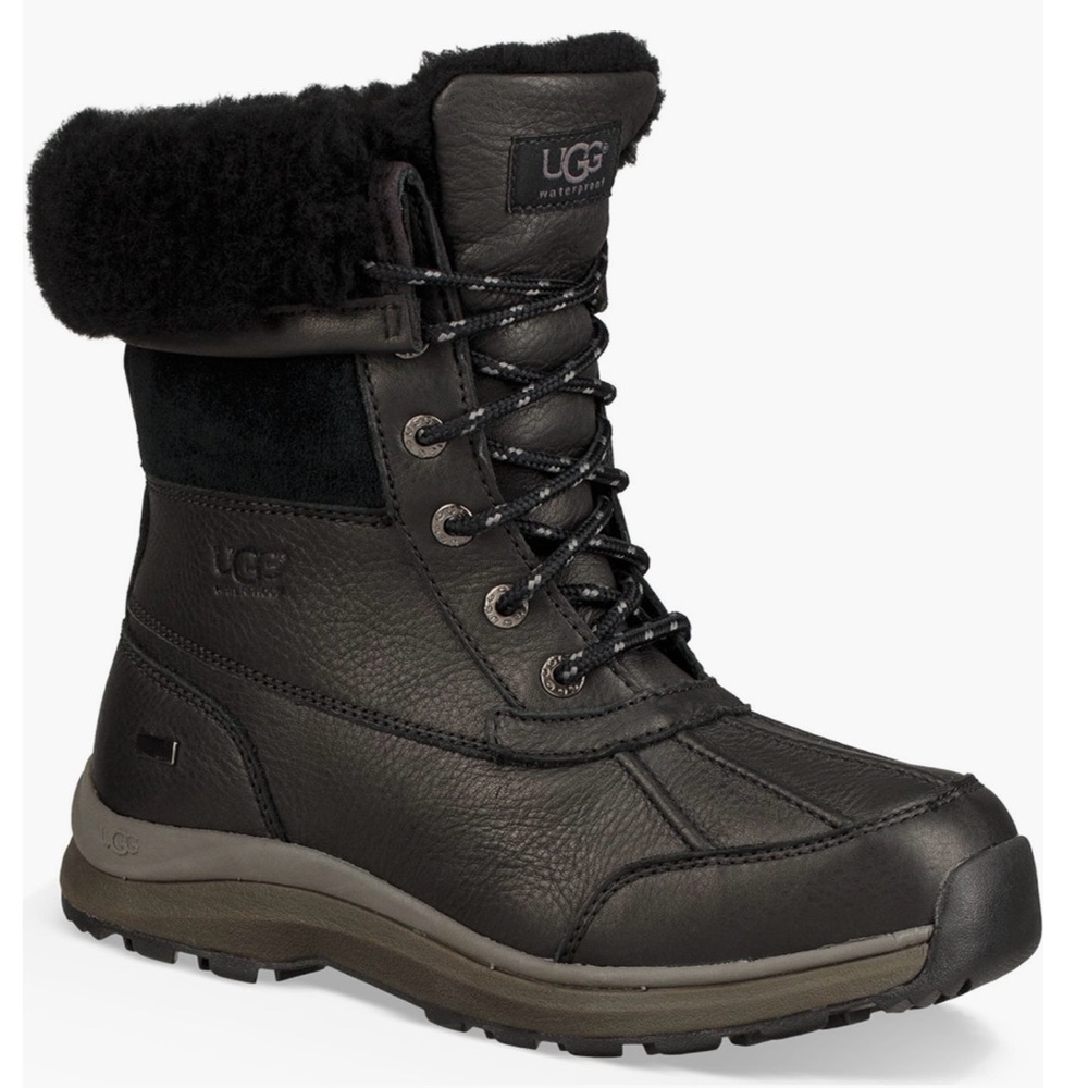 NIB✨UGG® Women’s Adirondack III Water Resistant Bootie Black/Black, size 8M